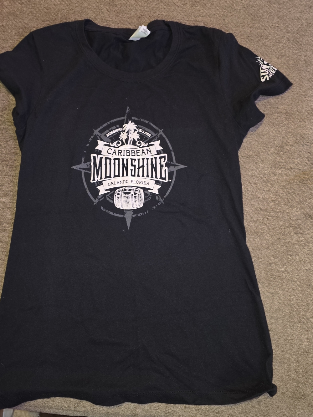 Black Caribbean Moonshine Graphic Tee Medium